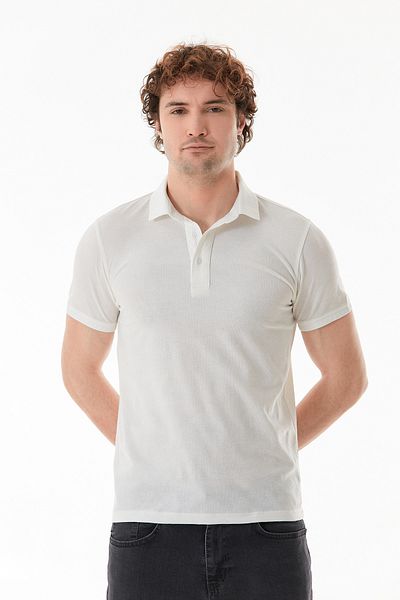 Fulla Moda Μπλουζάκι Basic Polo Yaka Slim Fit