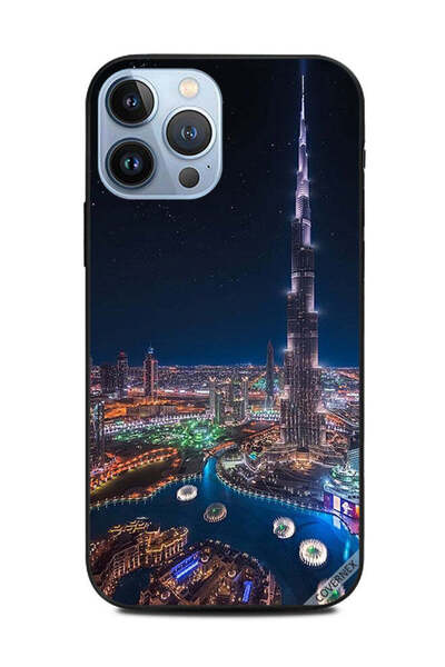 Covernex غطاء حماية لهاتف Apple iPhone 13 Pro Max منظر ليلي لوسط المدينة