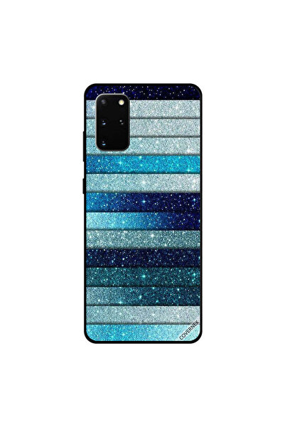 Covernex غطاء حماية لهاتف سامسونج جالكسي S20 بلس بخطوط لامعة زرقاء