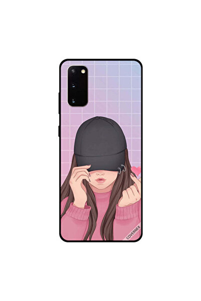 Covernex غطاء حماية لهاتف سامسونج جالكسي S20 - سناب لوف، فتاة سوداء بقبعة