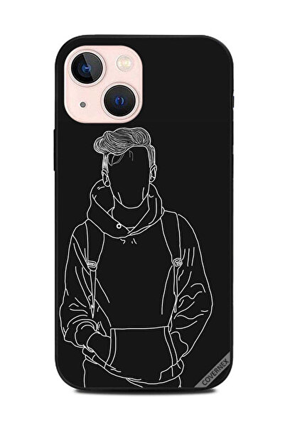 Covernex غطاء حماية لهاتف أبل آيفون 13 رسم تخطيطي صغير لجاكيت بوي