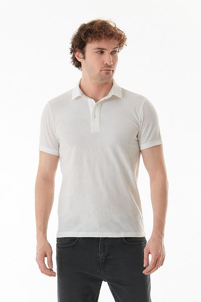 Fulla Moda Μπλουζάκι Basic Polo Yaka Slim Fit