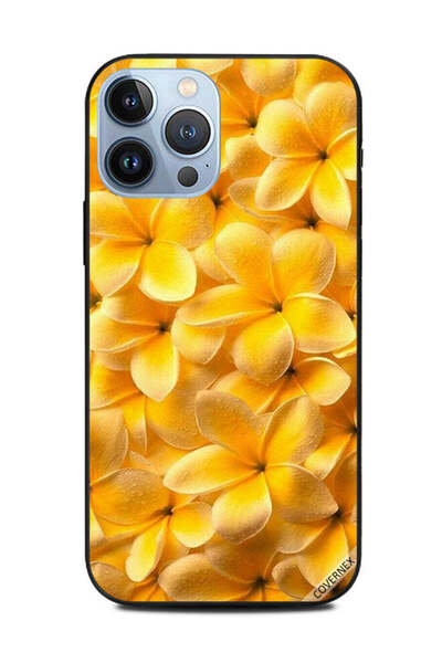 Covernex غطاء حماية لهاتف Apple iPhone 13 Pro Max زهور صفراء