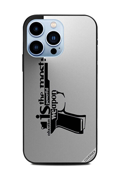 Covernex غطاء حماية لهاتف Apple iPhone 13 Pro التعليم هو السلاح الأقوى