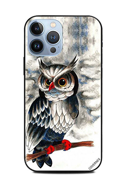 Covernex غطاء حماية لهاتف Apple iPhone 13 Pro Max رسم بومة فنية