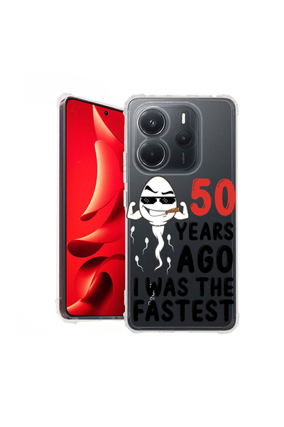bestcase ® Carcasă antișoc pentru Xiaomi Redmi Note 14 5G, acum 50 de ani, 19...