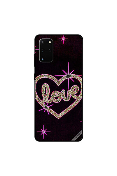 Covernex غطاء حماية لهاتف سامسونج جالكسي S20 بلس بإطار وردي على شكل قلب