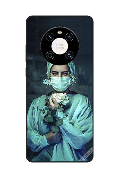 Covernex غطاء حماية لهاتف هواوي ميت 40 - ممرضة تحمل زهرة