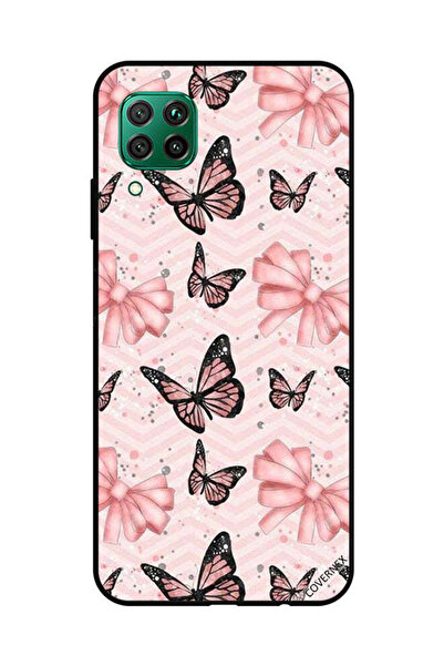 Covernex غطاء حماية لهاتف هواوي نوفا 7i / P40 لايت - فراشات باللونين الأسود و...