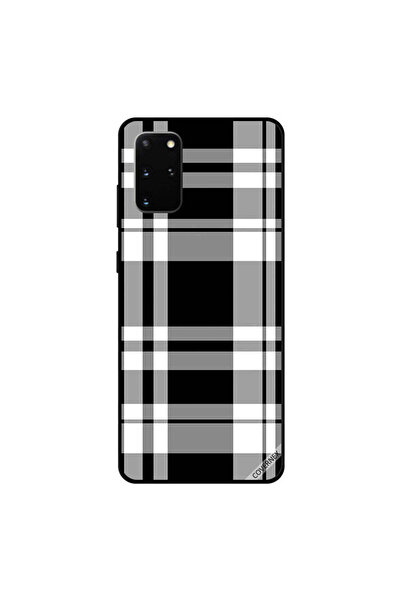 Covernex غطاء حماية لهاتف سامسونج جالاكسي S20 بلس بنقشة شرائط باللونين الأبيض...
