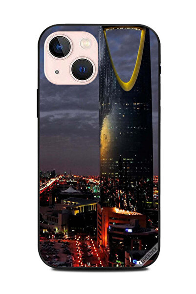 Covernex غطاء حماية لجهاز ابل ايفون 13 ميني منظر برج الفيصلية في المساء