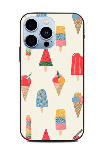 Covernex غطاء حماية لهاتف Apple iPhone 13 Pro بنمط علامات الآيس كريم