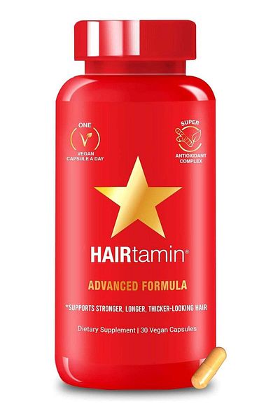 HAIRtamin Gluten-Free Hair Growth Biotin Vitamins Capsules - 30 Capsules