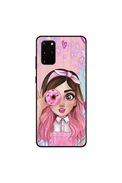 Covernex غطاء حماية لهاتف سامسونج جالكسي S20 بلس، فتاة صغيرة لطيفة تحمل دونات