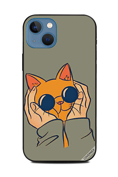 Covernex غطاء حماية لهاتف Apple iPhone 13 قطة محبة