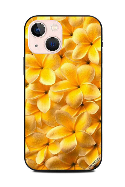 Covernex غطاء حماية لهاتف أبل آيفون 13 ميني - زهور صفراء