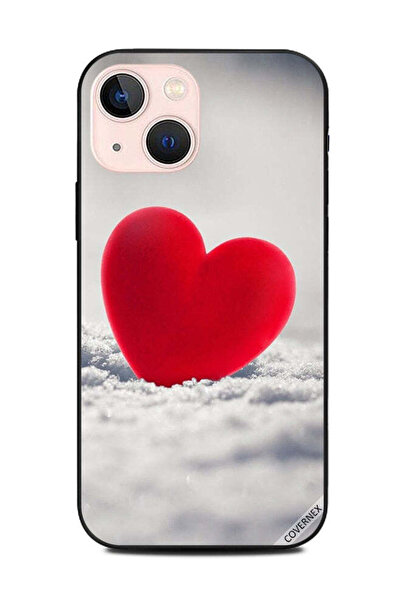 Covernex غطاء حماية لهاتف Apple iPhone 13 Mini بتصميم قلب أحمر جميل