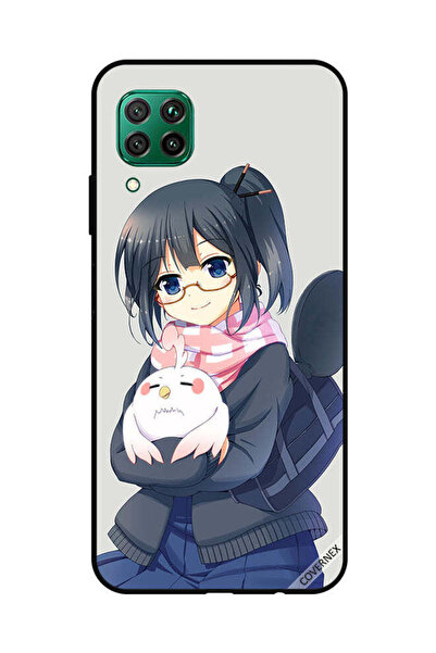 Covernex غطاء حماية لهاتف هواوي نوفا 7i / P40 لايت فتاة تحمل حيوانًا أليفًا