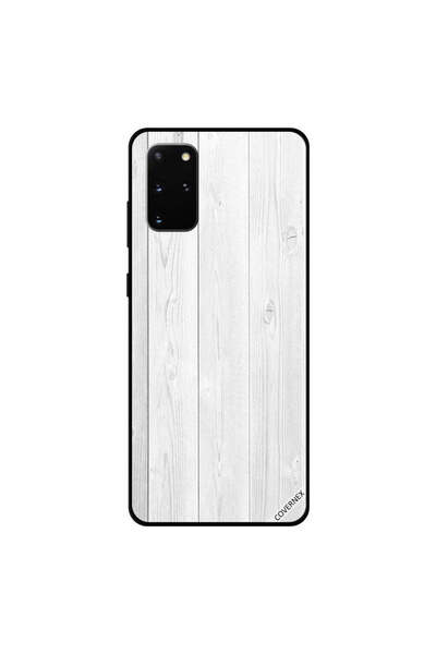 Covernex غطاء حماية لهاتف سامسونج جالكسي S20 بلس بنمط خشبي أبيض