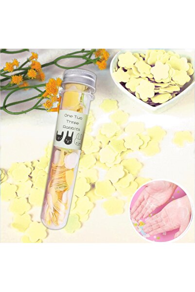 ERA SABUN 100 ورقة صفراء معطرة أنبوب صغير من الصابون الورقي للطلاب والأطفال و...