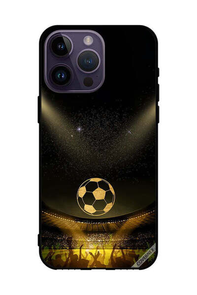 Covernex غطاء حماية لهاتف Apple iPhone 14 Pro Max أسود بخلفية فيلم كرة قدم كل...