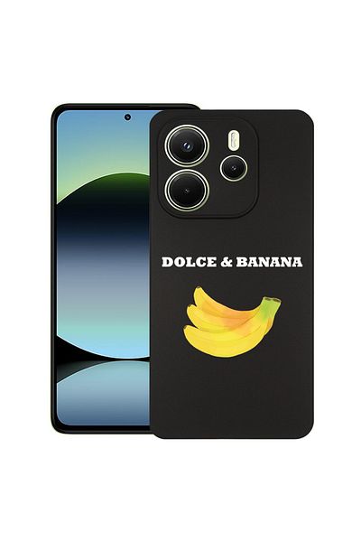 bestcase ® Husa Slim Silicon pentru Xiaomi Redmi Note 14 4G, Dolce & Banana, 1926342 B 1858