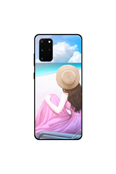 Covernex غطاء حماية لهاتف سامسونج جالاكسي إس 20 بلس، فستان وردي، فتاة جميلة ت...