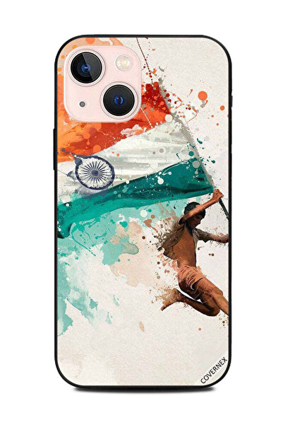 Covernex غطاء حماية لهاتف Apple iPhone 13 Mini يحمل علم الهند أثناء الطيران
