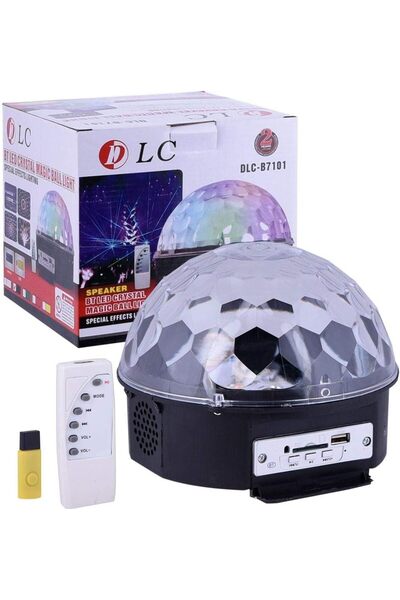 DLC كرة ديسكو مضيئة متعددة الألوان للحفلات مع بلوتوث