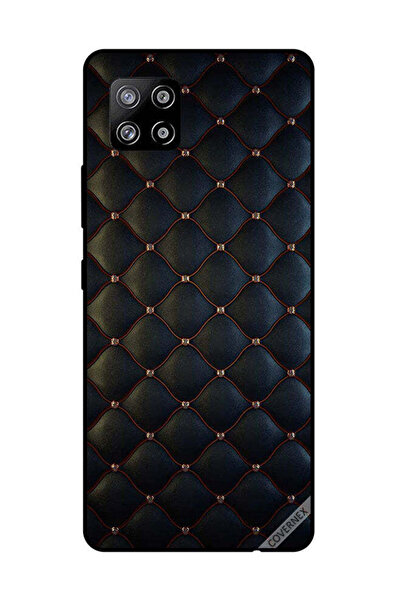 Covernex غطاء حماية لهاتف سامسونج جالاكسي A42 بنقشة قماشية سوداء