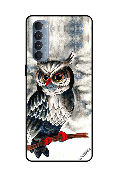 Covernex غطاء حماية لهاتف Oppo Reno 4 Pro برسومات بومة