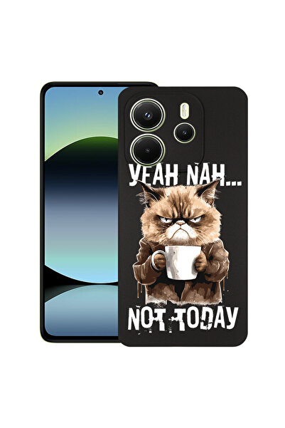 bestcase ® Husa Slim силиконов калъф за Xiaomi Redmi Note 14 5G, Не днес, 202...