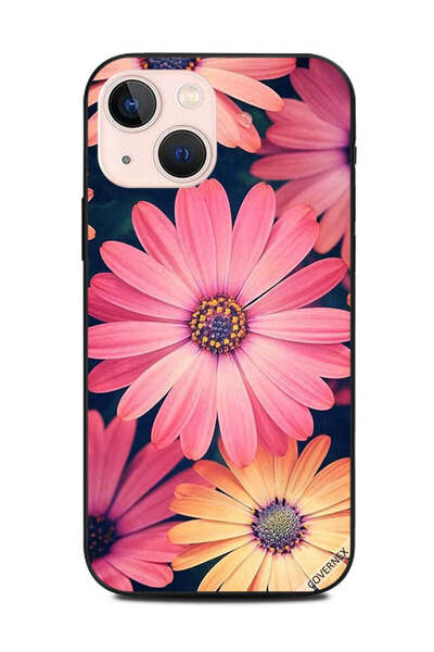 Covernex غطاء حماية لهاتف Apple iPhone 13 Mini - زهور الخوخ والوردي