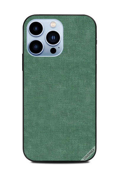 Covernex غطاء حماية لهاتف Apple iPhone 13 Pro بنمط جلدي أخضر