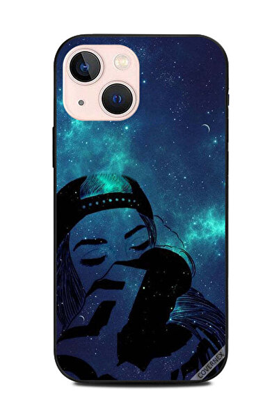 Covernex غطاء حماية لهاتف أبل آيفون 13 ميني - فتاة حزينة، سماء ليلية