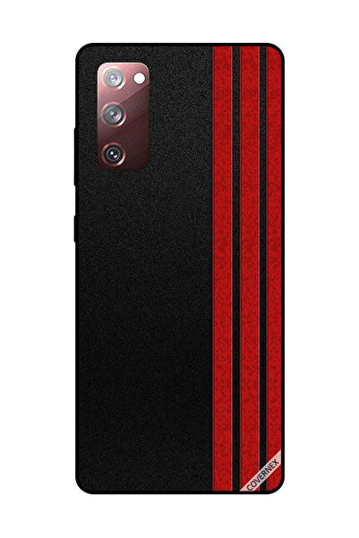 Covernex غطاء حماية لهاتف سامسونج جالاكسي S20 FE بثلاثة خطوط عمودية حمراء