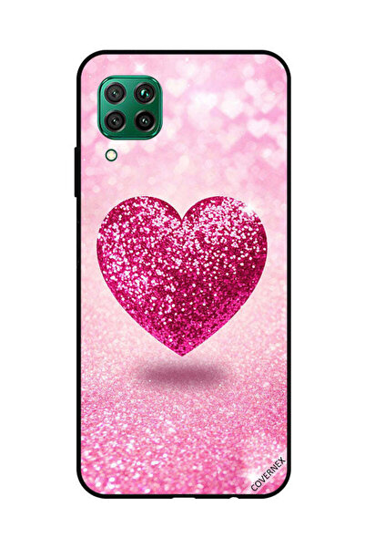 Covernex غطاء حماية لهاتف هواوي نوفا 7i / P40 لايت - قلب وردي لامع