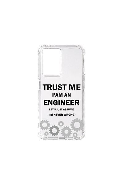 bestcase ® Anti Shock Case for Motorola G54 / G54 Power, Trust me I'm an engineer, 1805854 AS 1841
