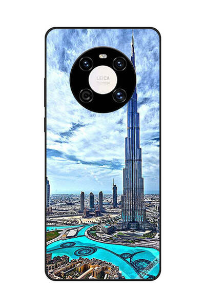 Covernex غطاء حماية لهاتف هواوي ميت 40 برو/40 برو+ - برج خليفة - غيوم مؤثرة
