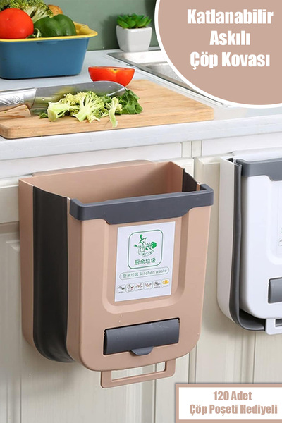 CMT Katlanabilir Askılı 6 Litre Çöp Kovası