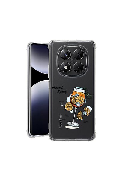 bestcase ® Anit Shock Case For Xiaomi Redmi Note 14 Pro 4G, Aperol Spritz, 1997764 AS 1844