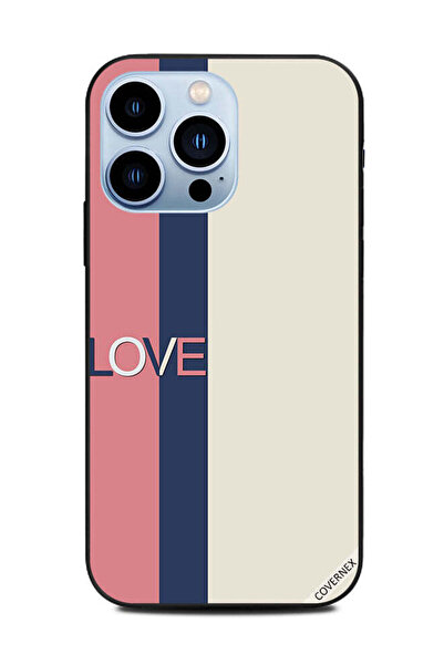 Covernex غطاء حماية لهاتف Apple iPhone 13 Pro بخطوط وردية وسوداء
