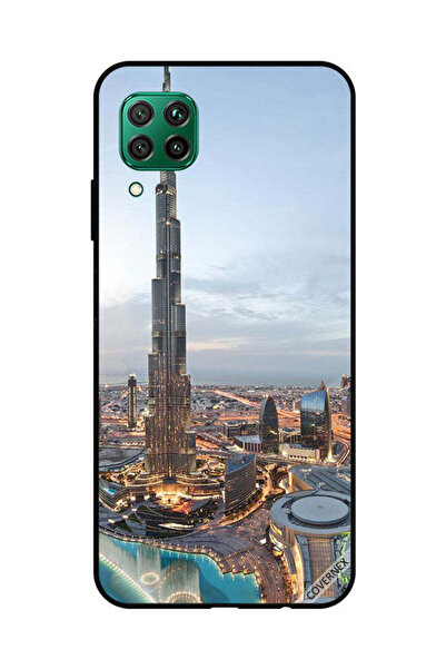 Covernex غطاء حماية لهاتف هواوي نوفا 7i / P40 لايت منظر جميل لوسط مدينة دبي