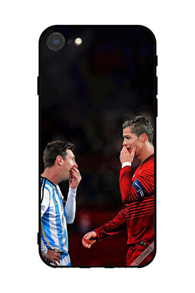 Covernex غطاء حماية لهاتف آيفون 8 من آبل - رونالدو وميسي في إطار واحد