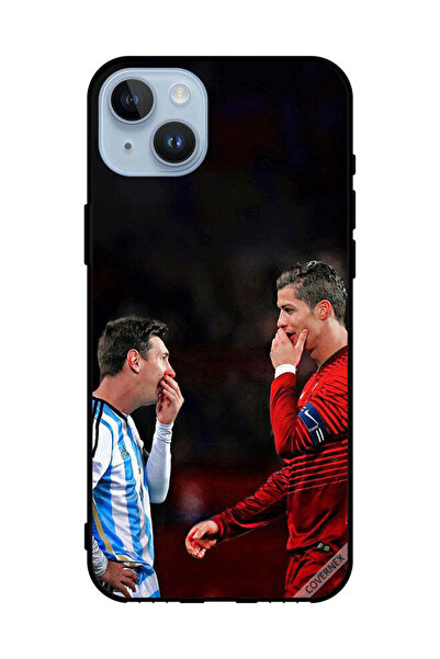 Covernex غطاء حماية لهاتف Apple iPhone 14 Plus رونالدو وميسي في إطار واحد