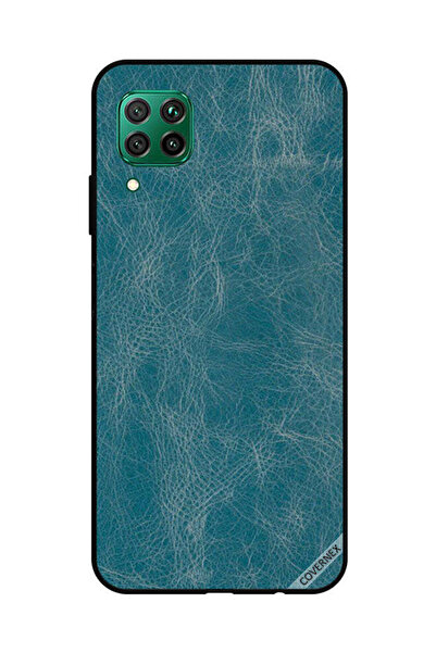 Covernex غطاء حماية لهاتف هواوي نوفا 7i / P40 لايت بنمط جلدي أزرق
