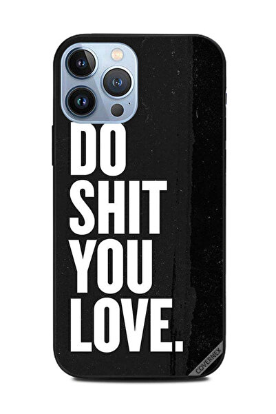 Covernex غطاء حماية لجهاز Apple iPhone 13 Pro Max افعل ما تحبه بالأبيض والأسود