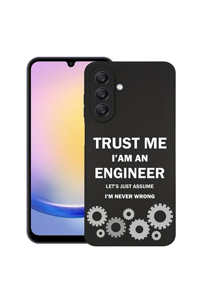 bestcase ® Husă subțire din silicon pentru Samsung Galaxy M15 / F15, Crede-mă, sunt inginer, 1803090 B 1841