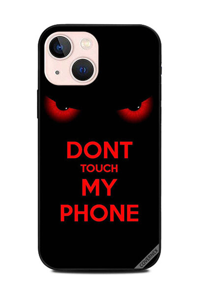 Covernex غطاء حماية لهاتف Apple iPhone 13 Mini - عيون حمراء - لا تلمس هاتفي
