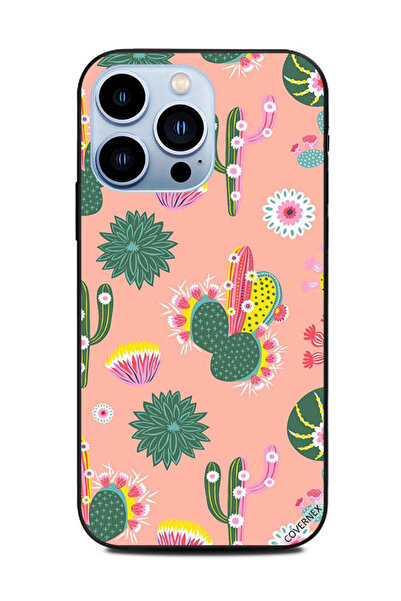 Covernex غطاء حماية لهاتف Apple iPhone 13 Pro زهور خضراء